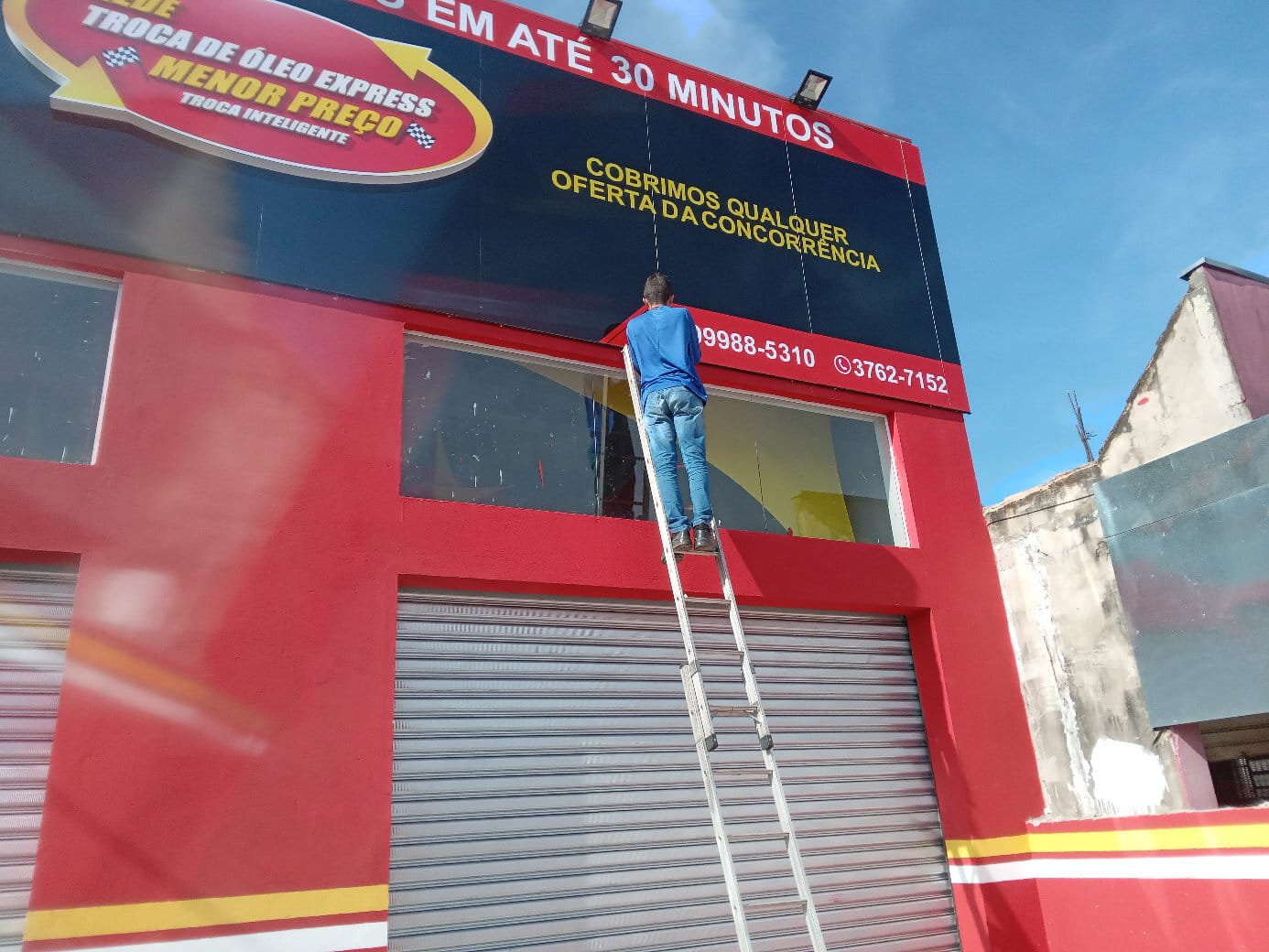 Instalação de painel - Troca de Óleo